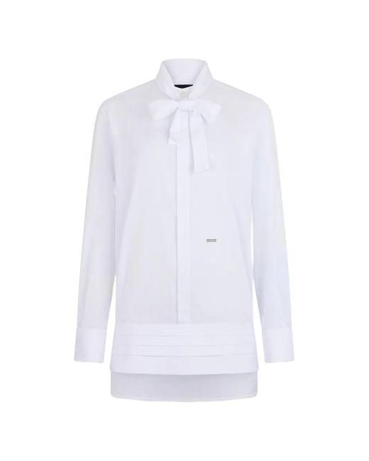 DSquared² White Tuxedo Shirt