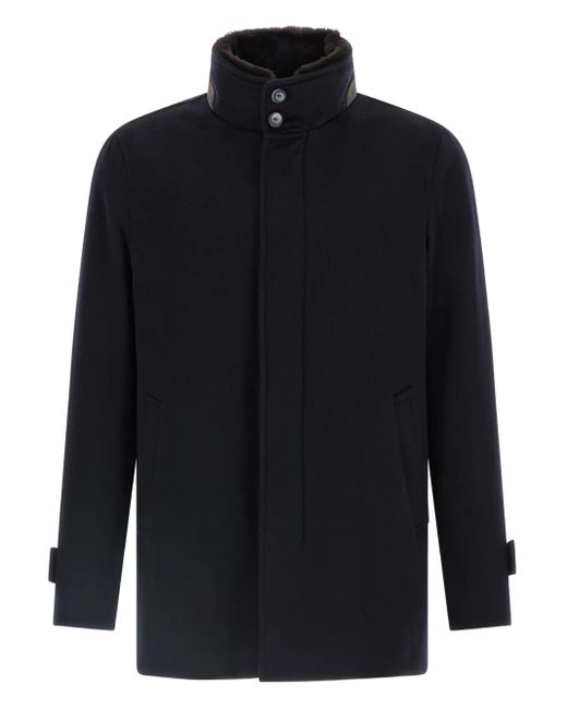 Doudoune En Cachemire À Col Montant Herno pour homme en coloris Blue