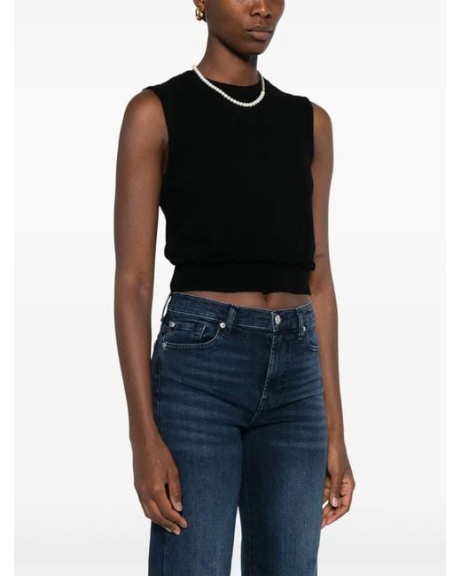Sandro Black Sleeveless Sweater