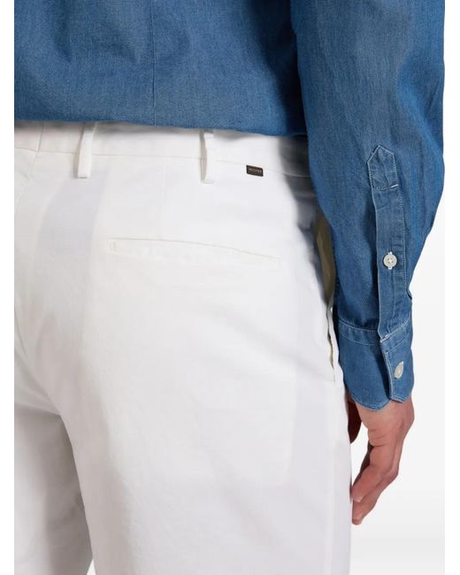 Slowear White Flap-Detail Shorts for men