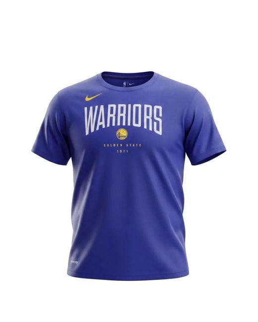 Nike Blue Nba Golden State Warriors Essential T-Shirt for men