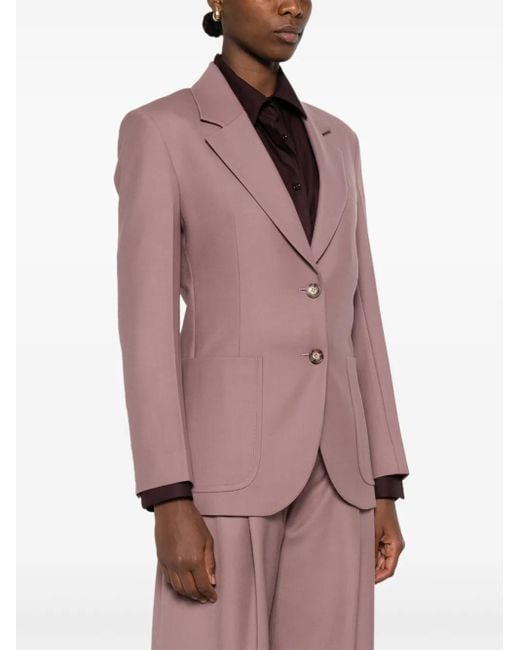 Victoria Beckham Pink Single-Breasted Blazer