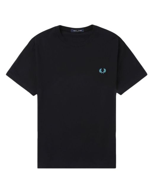 Fred Perry T-Shirt mit Logo-Stickerei in Black für Herren