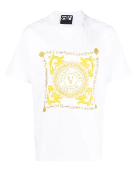 Versace Jeans Couture White T-shirts And Polos for men