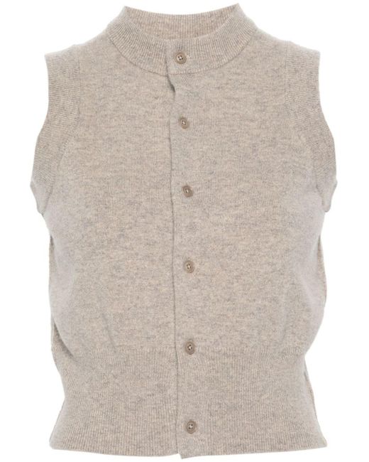 Extreme Cashmere Natural N°193 Corset Knitted Vest