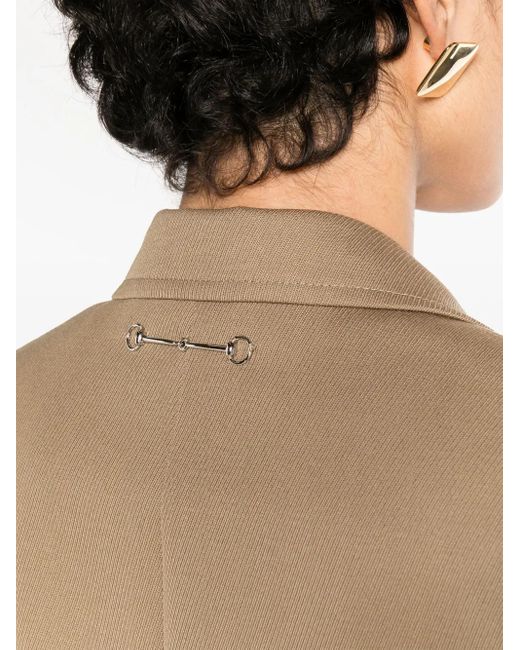 Gucci Brown Blazer Aus Woll-twill