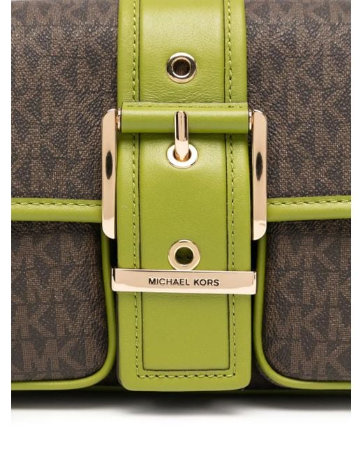 Michael Kors Metallic Monogram Shoulder Bag