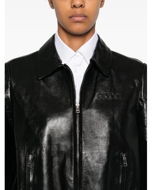 Gucci Black Leather Jacket