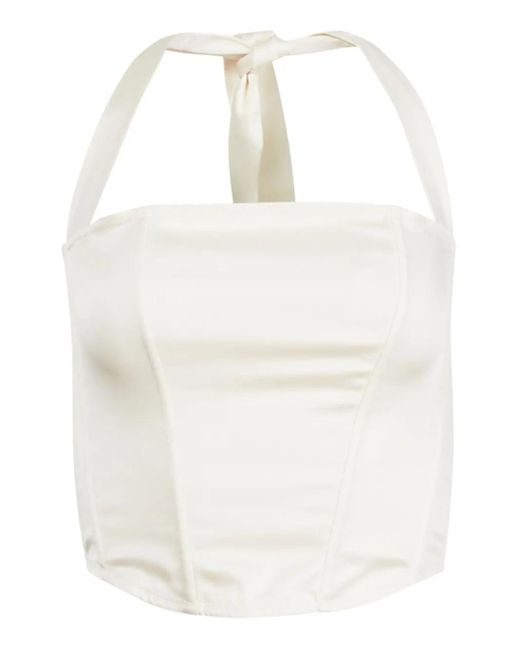 Fleur du Mal White Corsage mit Neckholder