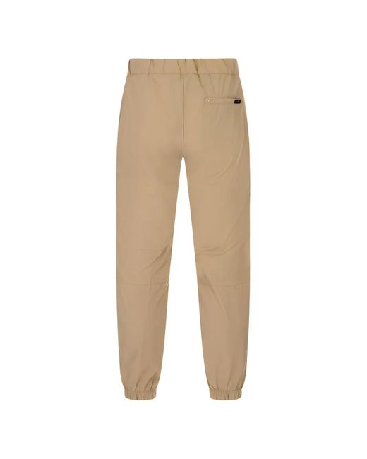 KIRED Natural Drawstring Elasticated-Cuff Track Pants for men