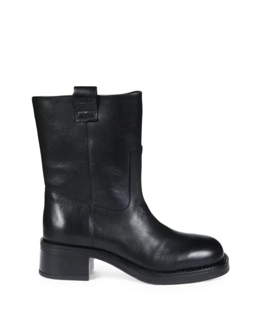 Alohas Black Rajan Pull-On Ankle Boots
