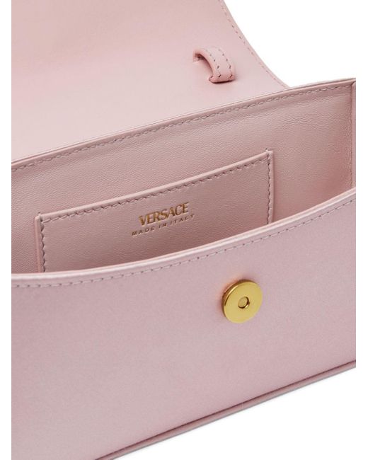 Versace Pink La Medusa Satin Mini Bag