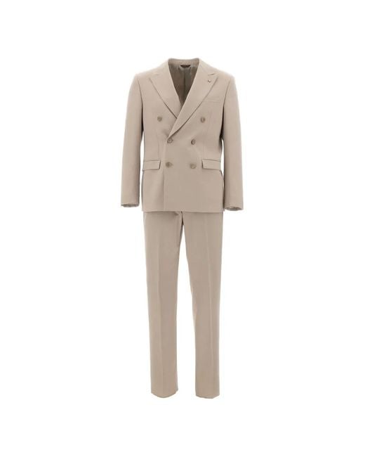 Manuel Ritz Natural Double-Breasted Suit for men