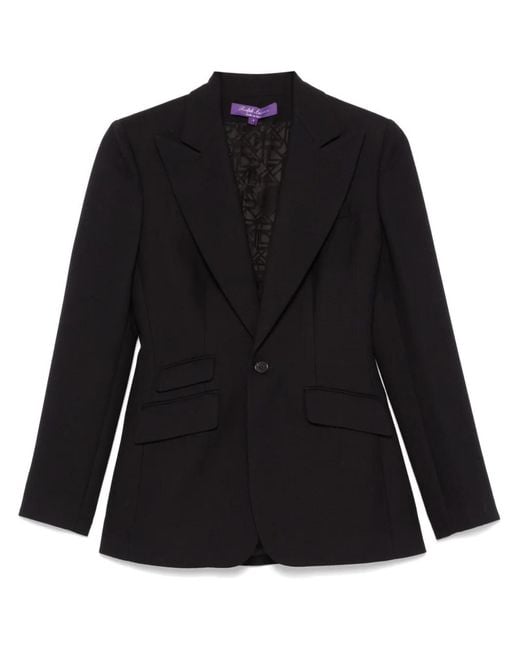 Ralph Lauren Black Single-Breasted Blazer