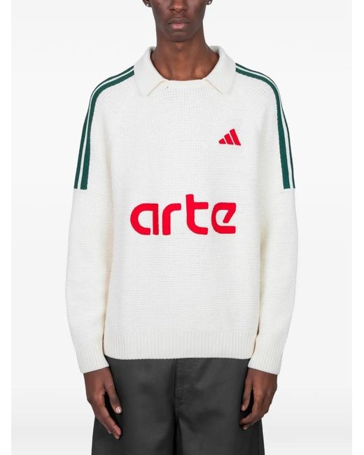 Adidas Gray X Arte Antwerp Long-Sleeved Sweater for men