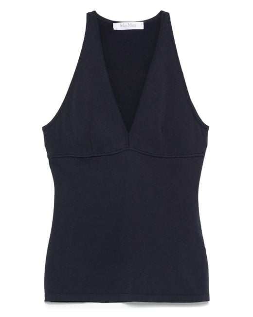 Max Mara Jersey Top in het Blue