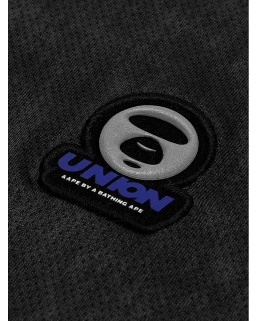 Aape By A Bathing Ape Black Tonal Stitching Vest for men