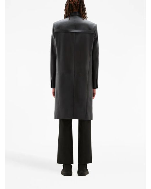 Abrigo con botones Courreges de hombre de color Black