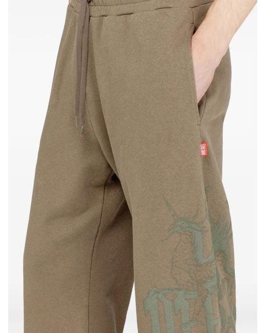 DIESEL Brown P-Gro Track Pants for men