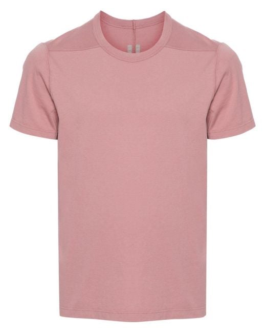 Rick Owens Pink Jumbo Organic Cotton T-shirt for men