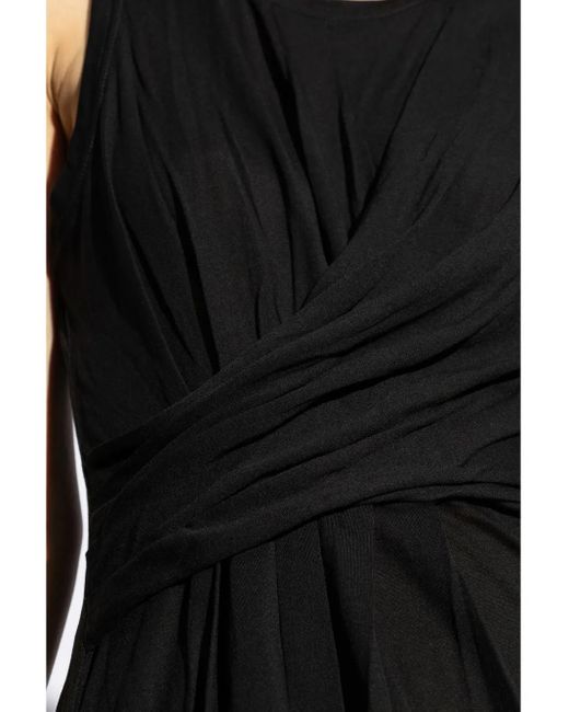 Top drapeado sin mangas Ulla Johnson de color Black