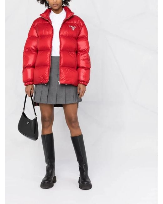 Prada Red Re-Nylon Puffer Jacket