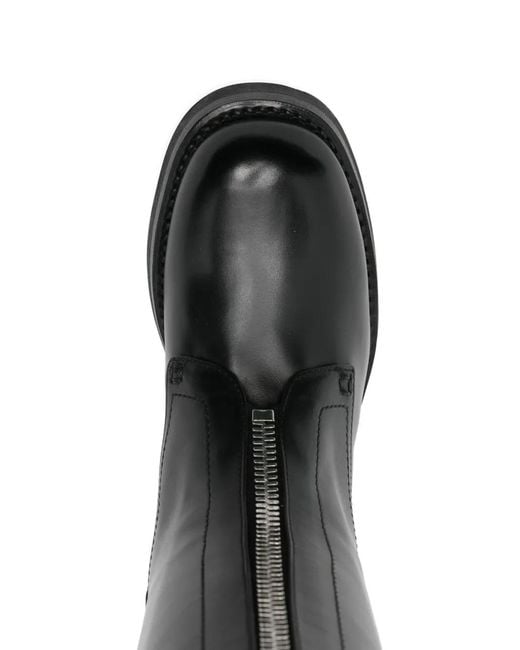 McQueen Black Bottes Countryside En Cuir À Boucle