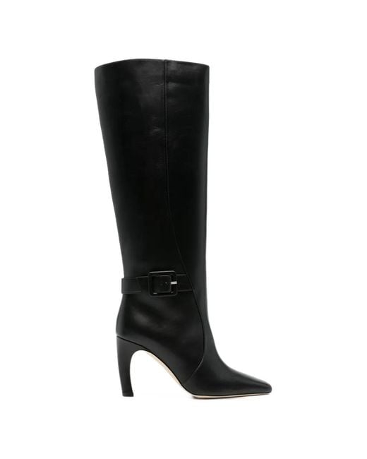 Malone Souliers Black Raven Buckle-Strap Boots