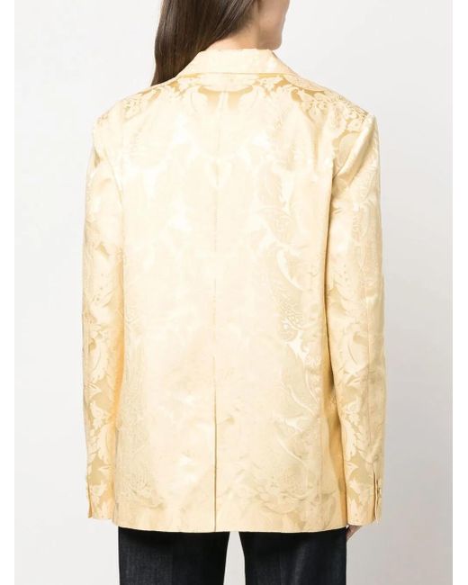 Etro Natural Patterned-Jacquard Single-Breasted Blazer