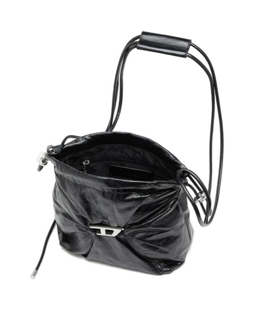 DIESEL Black Scrunch-D Bucket Bags