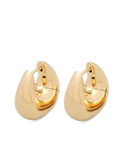 Tom Wood Metallic Medium Bao Earrings