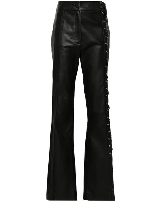 MITILIANE COUTURE レザーパンツ Black