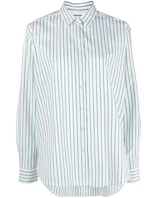 Totême Blue Signature Cotton Shirt