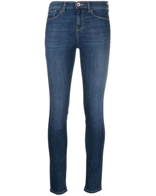 Emporio Armani Blue Skinny-Cut Leg Jeans