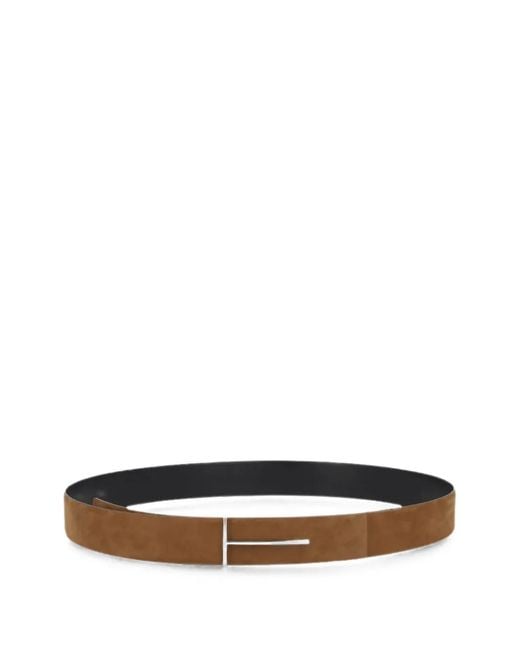 Tom Ford White Suede Belt for men