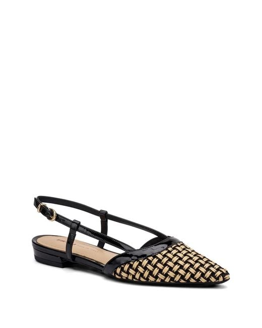 Frau White Raffia Patent-Leather Pumps