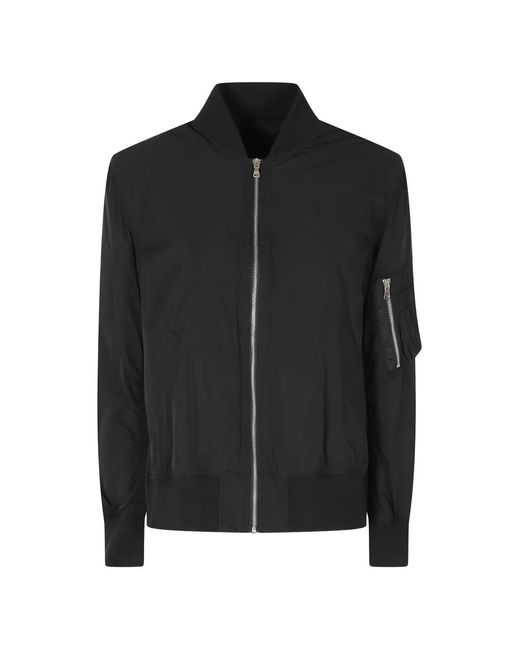 Semicouture Black Ada Zip-Up Pleated Bomber Jacket