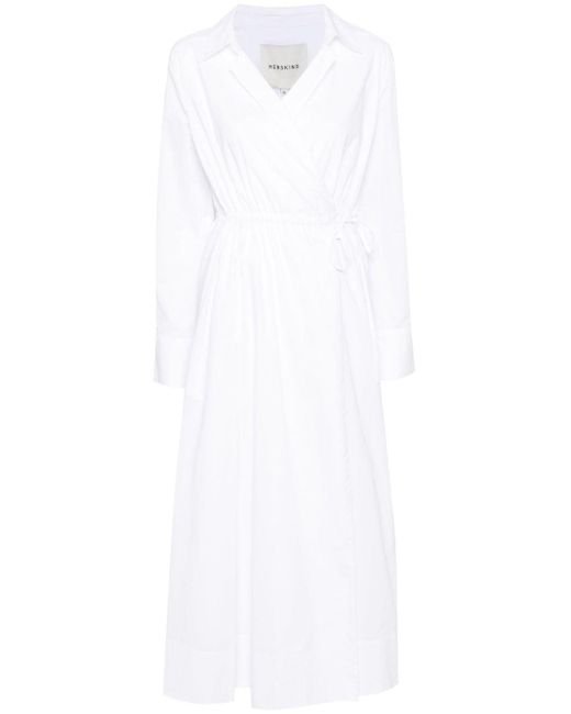 Gigi maxi shirt dress Herskind de color White