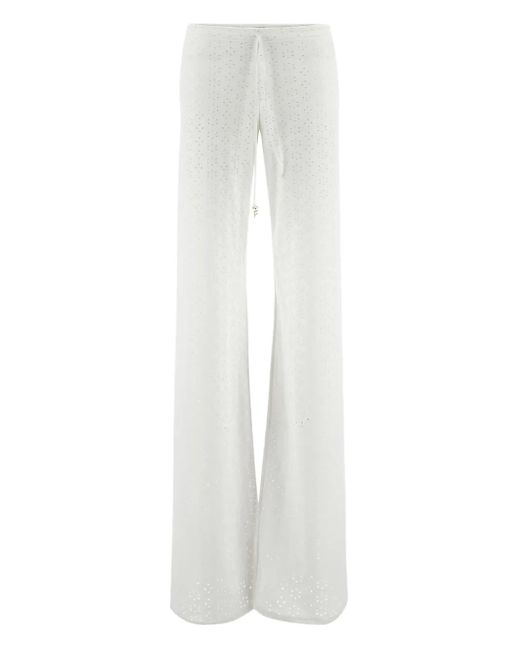 Fisico ストレートパンツ White