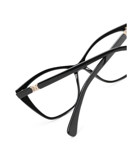 Max Mara Eyewear Black Square Frame Glasses