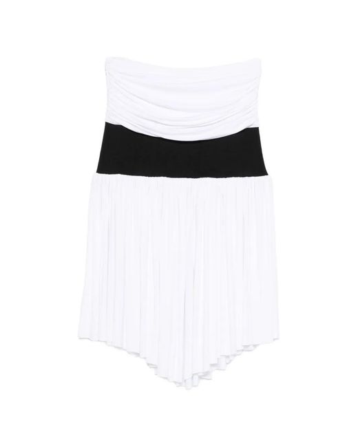 GIMAGUAS Black Carine Ruched Asymmetric Skirt