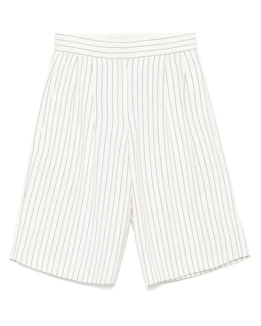 Loulou de Saison ストライプ ショートパンツ White
