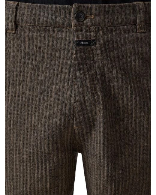 Closed Toledo Broek Met Toelopende Pijpen in het Gray voor heren