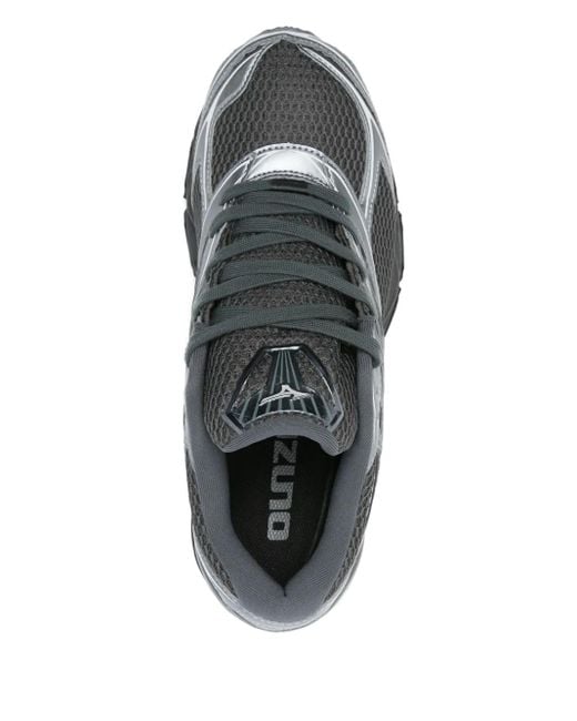 Mizuno Gray Lace-Up Fastening Sneakers