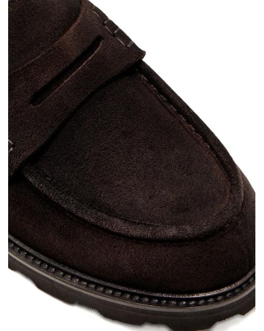 メンズ Brioni ペニー ローファー Black
