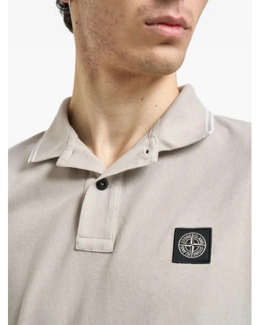 Stone Island Gray T-Shirts And Polos for men