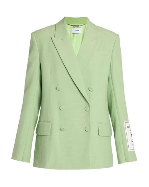 Blazer con doble botonadura Erdem de color Green