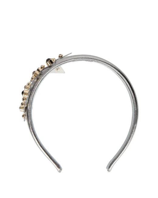 Red(v) Metallic Embellished Hairband