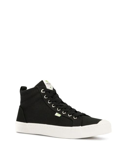 CARIUMA Black Oca Canvas High-Top Sneakers for men