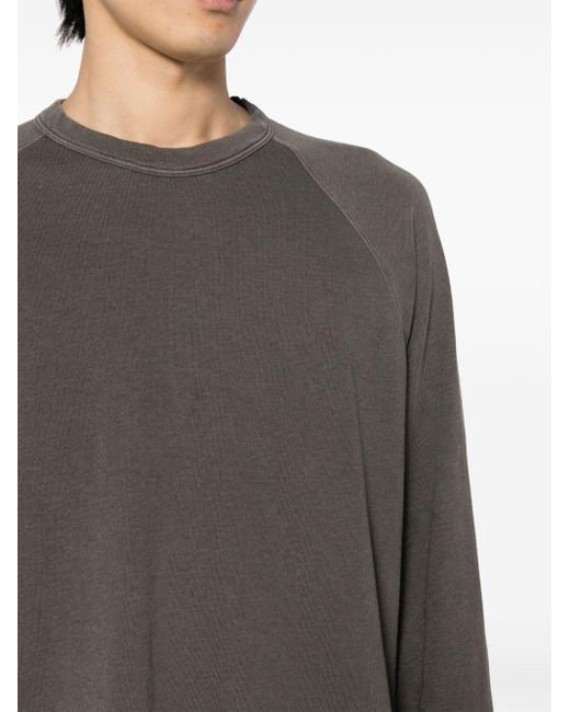 James Perse Gray Crew-neck Supima-cotton Sweatshirt for men